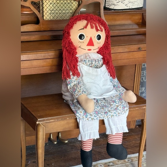 Rare Vintage 1960's XL Annabelle The Original Knickerbocker Raggedy Ann Doll - Picture 2 of 13